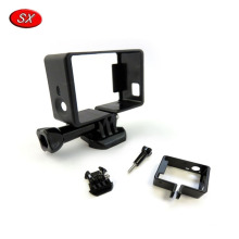 CNC milling service black anodized aluminum camera housing case lens cover mount parts